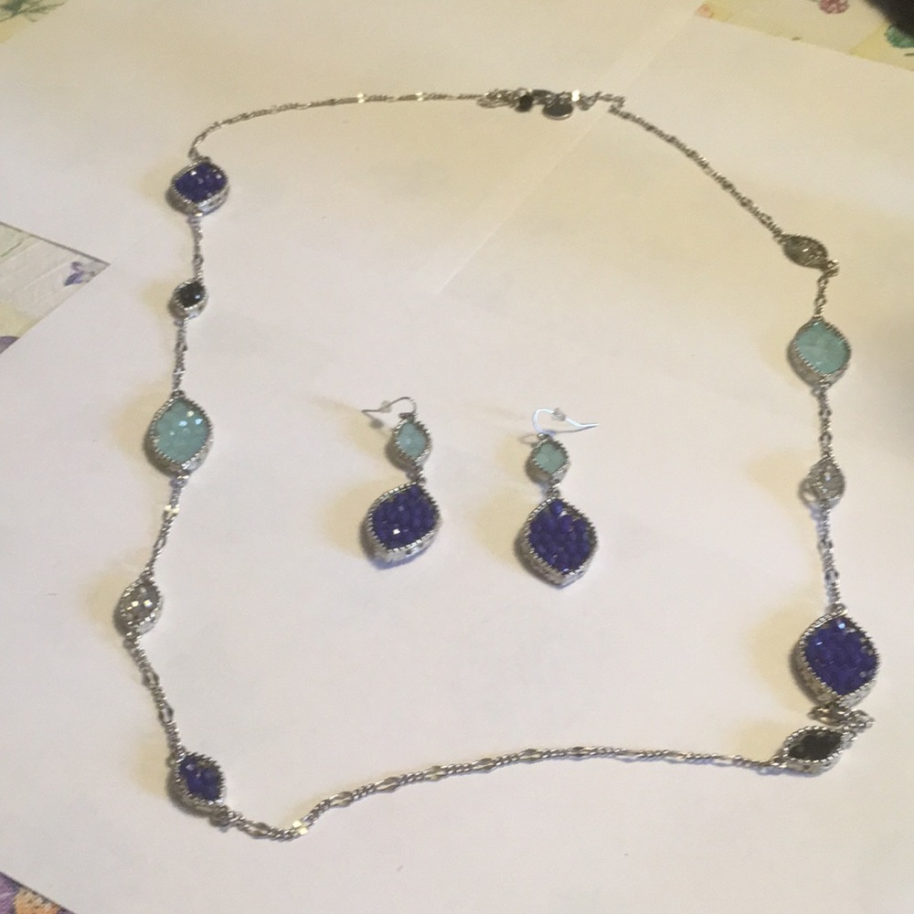 White House Black Market necklace earring set